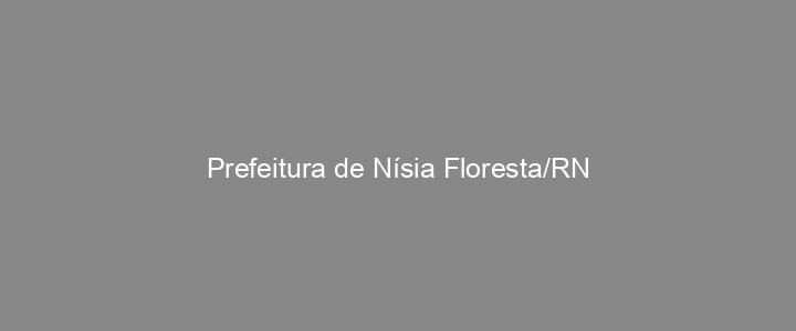 Provas Anteriores Prefeitura de Nísia Floresta/RN